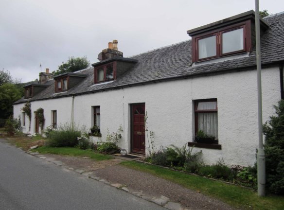 A strip of old houses in Drumnadrochit.