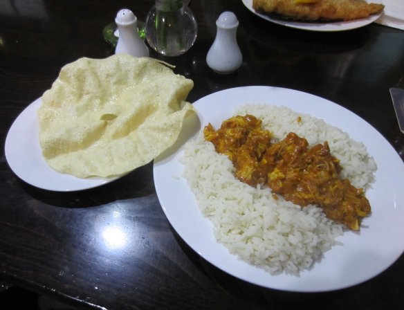 Chicken masala, English country style.