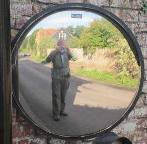 I take a selfie on the road to Dover