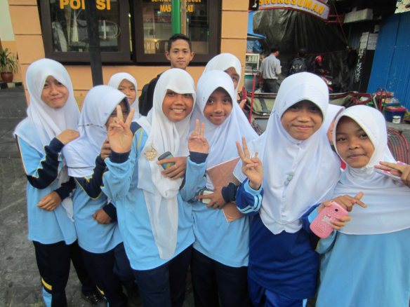 Mister! Can we practise our English with you?